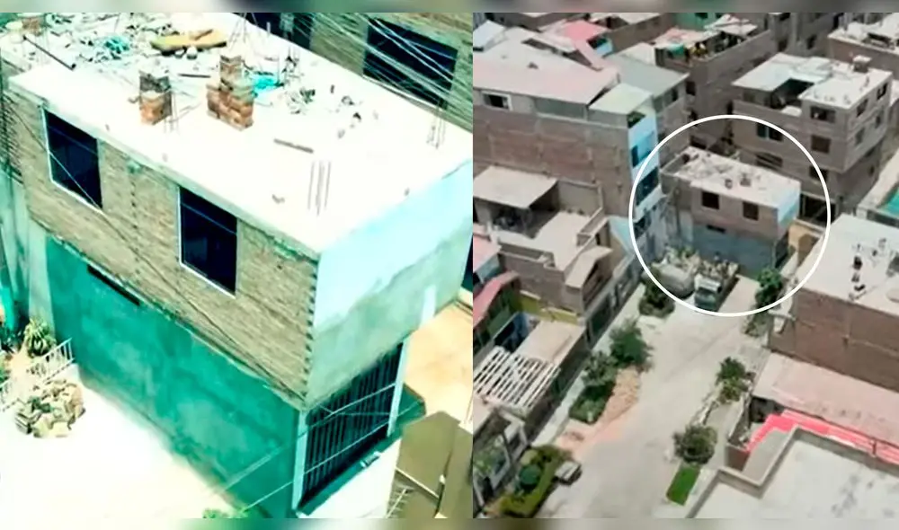 Vecinos denuncian la construcción de un inmueble en medio de la pista. Foto: composición La República/Latina Televisión