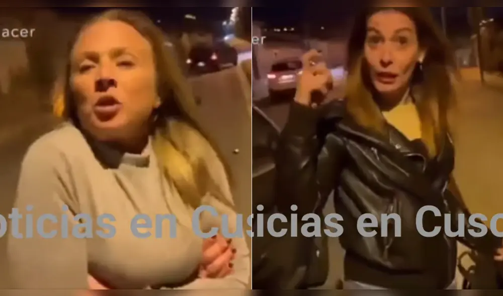 Gran rechazo causan dos españolas después de su actitud con una mujer latina. Foto: captura de video/Noticias en Cusco.