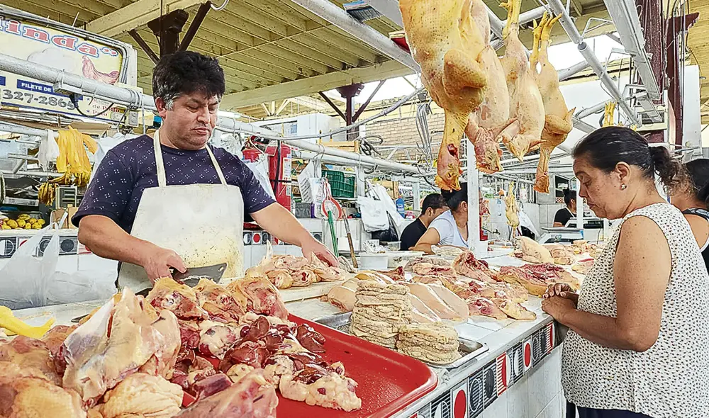 Impacto. Incremento del precio del pollo se observa en los mercados de Lima y regiones. Foto: difusión