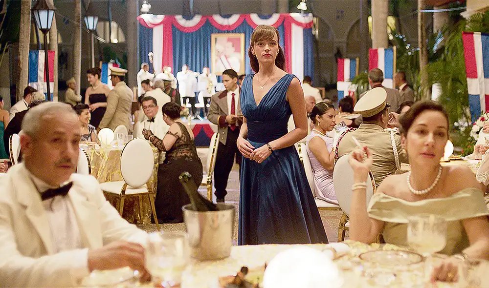 Susana Abaitua. Como Arantxa Oyamburu, cercana a la familia del dictador, bailarina y futura presentadora de televisión. Foto: difusión