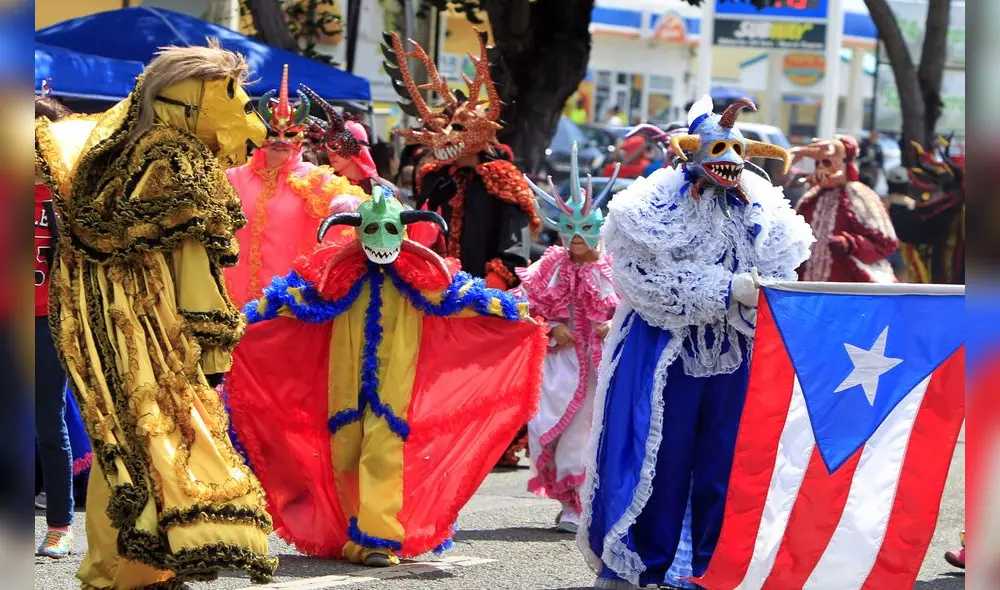 El carnaval de Guaynabo se celebra durante 3 días este 2023. Foto: composiciónLR / Top 10 Puerto Rico/ Voces del Sur