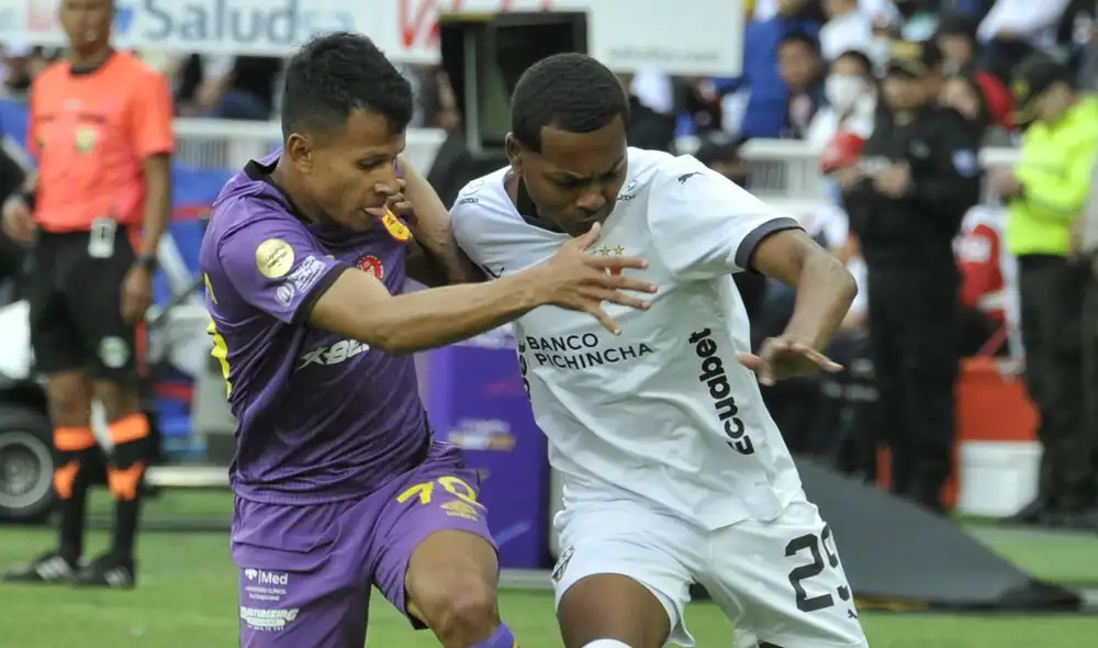 LDU Quito vs. Aucas jugaron por la segunda fecha del fútbol ecuatoriano. Foto: LDU Quito