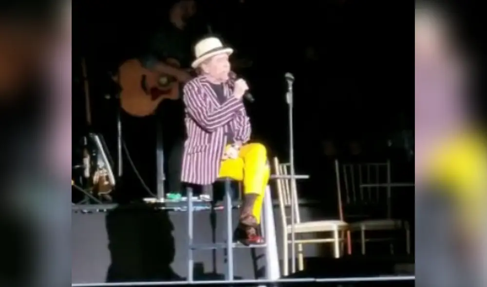 Joaquín Sabina dedicó emotivas palabras durante su concierto. VIDEO: María Pía-URPI/La República Joaquín Sabina dedicó emotivas palabras durante su concierto. VIDEO: María Pía-URPI/La República