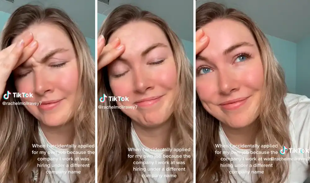 La joven se ha viralizado con su hisoria sobre como se entero que iba a ser despedida. Foto: captura @rachelmcilravey7/TikTok
