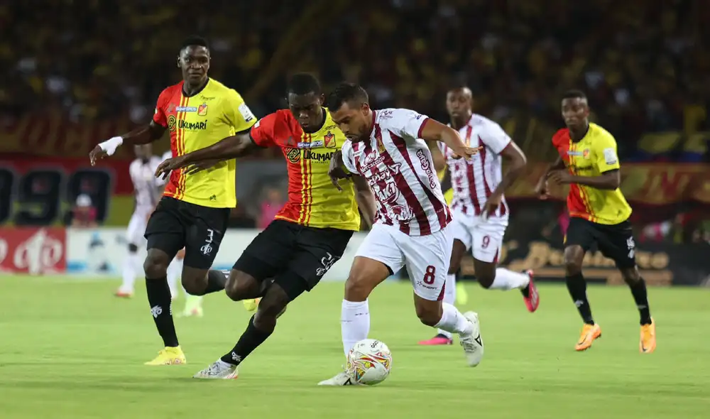 Deportes Tolima abrió el marcador a los 7 minutos del partido contra Deportivo Pereira. Foto: Deportes Tolima Deportes Tolima abrió el marcador a los 7 minutos del partido contra Deportivo Pereira. Foto: Deportes Tolima