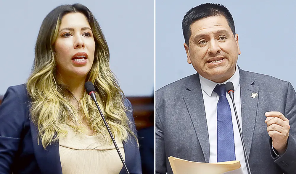 Autores. Congresistas Rosselli Amuruz (Avanza País) y Luis Aragón (Acción Popular) presentaron los proyectos de ley. Foto: composición La República Autores. Congresistas Rosselli Amuruz (Avanza País) y Luis Aragón (Acción Popular) presentaron los proyectos de ley. Foto: composición La República