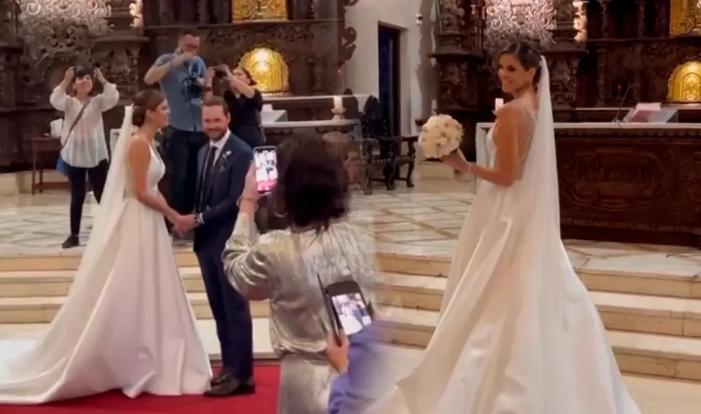Así se vivió la boda por religioso de la exganadora del Miss Perú Jimena Espinosa. Foto: composición LR/Jimena Espinoza/Instagram
