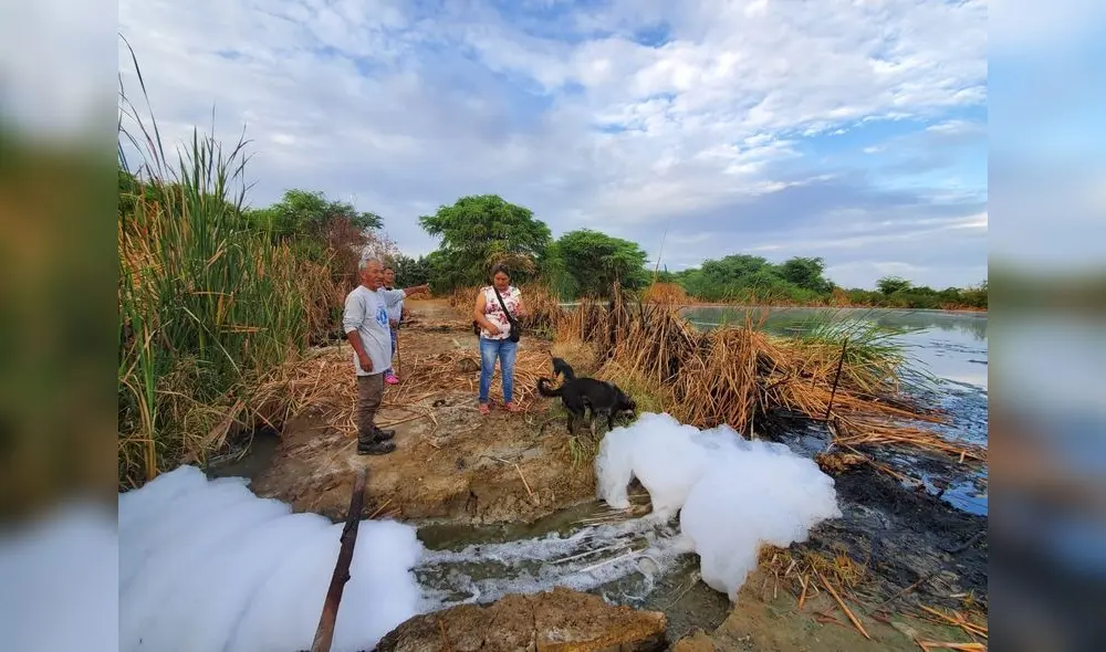 Se estiman cuantiosas pérdidas por el ingreso de aguas en mal estado a sembríos. Foto: La República