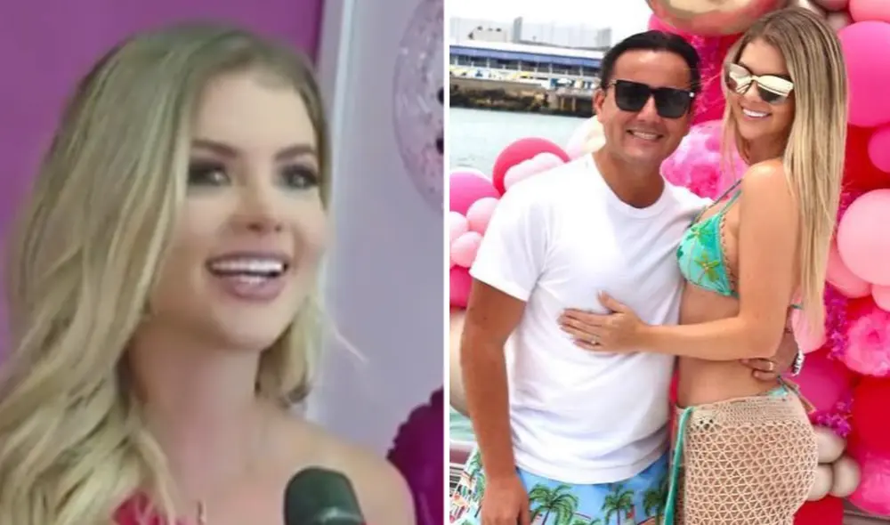 Brunella Horna festejó su cumpleaños en un yate junto con Richard Acuña. Foto: composición LR/captura de YouTube/América TV/Instagram/Richard Acuña - Video: América TV