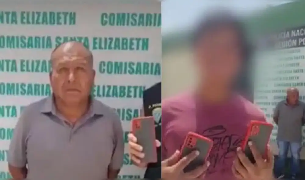 El sujeto presentaba un celular de alta gama y luego hacía el 'cambiazo'. Foto: captura de video/América Noticias El sujeto presentaba un celular de alta gama y luego hacía el 'cambiazo'. Foto: captura de video/América Noticias