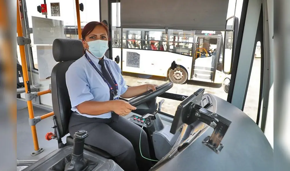 Más de 1.479 peruanas cuentan con licencia para manejar ómnibus urbano, interurbano, panorámico y articulado. Foto:  MTC