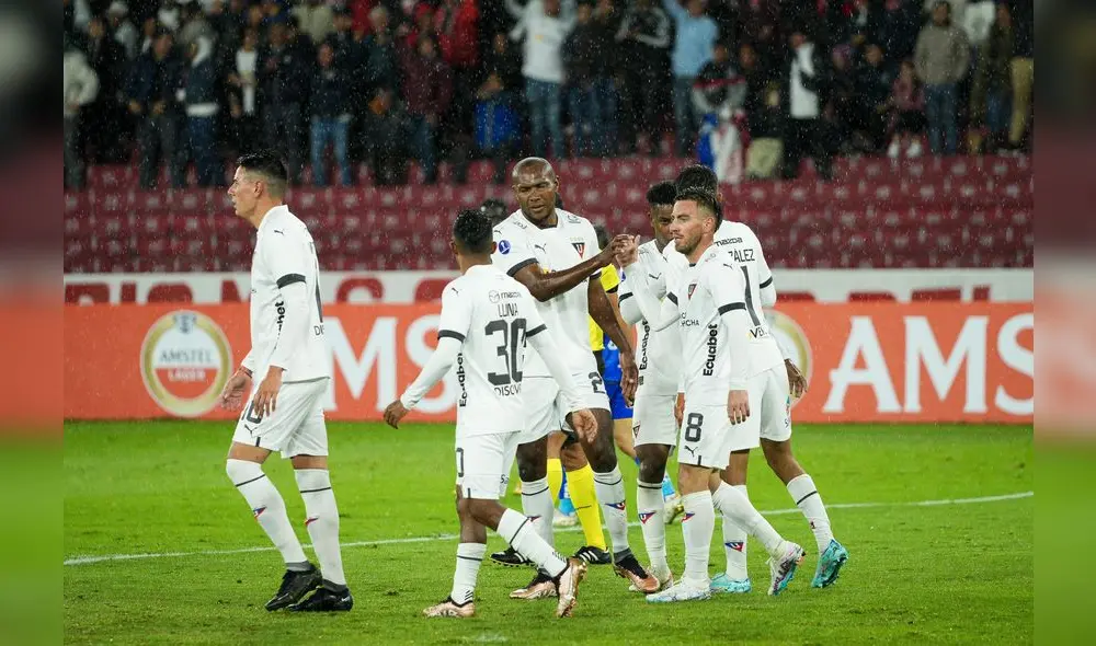 LDU Quito vs. Delfín jugaron en el estadio Rodrigo Paz Delgado Ecuador. Foto: LDU Oficial