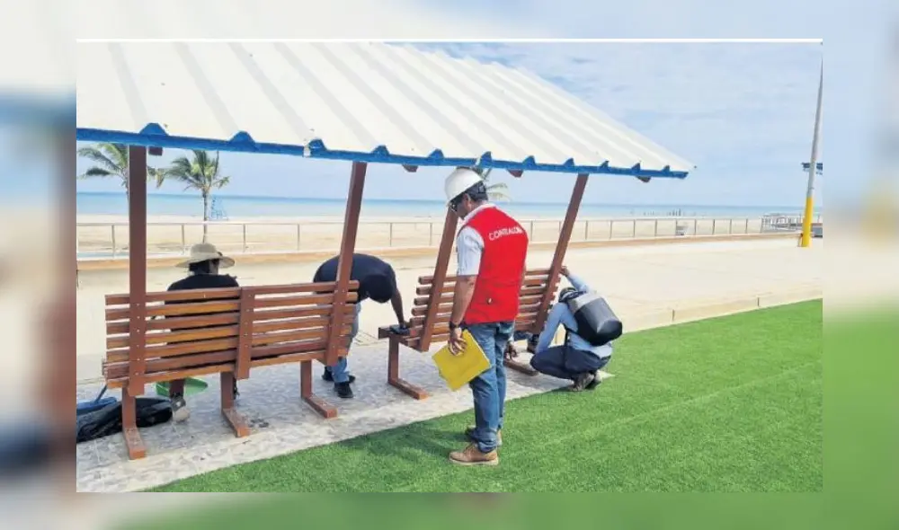 Auditores de la Contraloría realizaron inspección en obra del malecón de Zorritos. Auditores de la Contraloría realizaron inspección en obra del malecón de Zorritos.