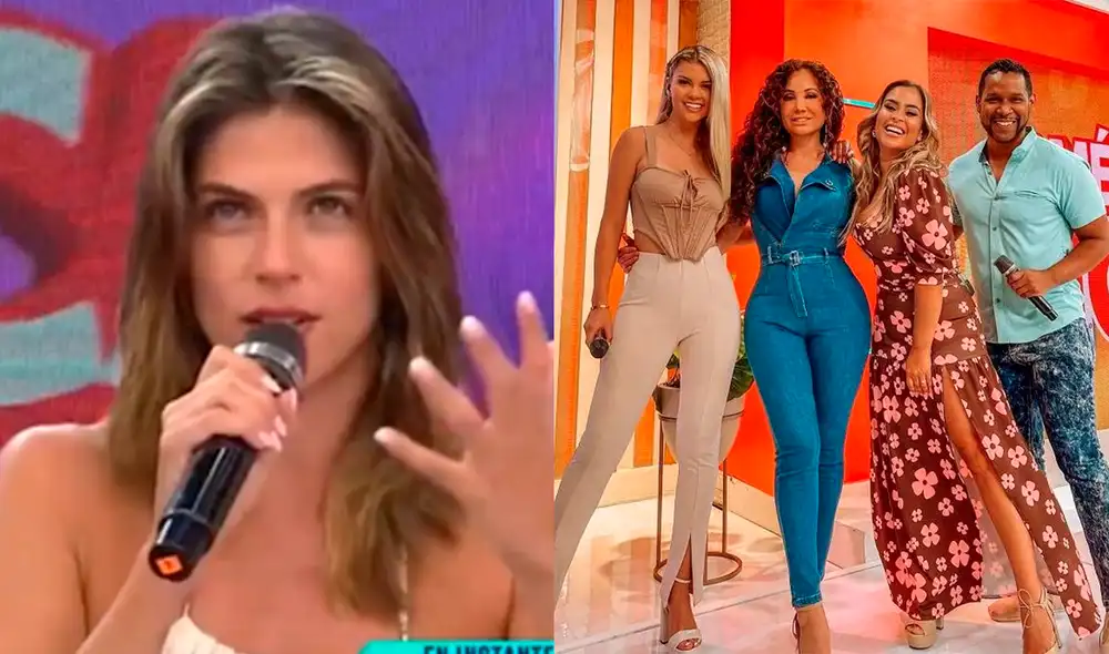 Stephanie Cayo encaró en vivo a Ethel Pozo y Janet Barboza. Foto: composición/captura América TV/difusión