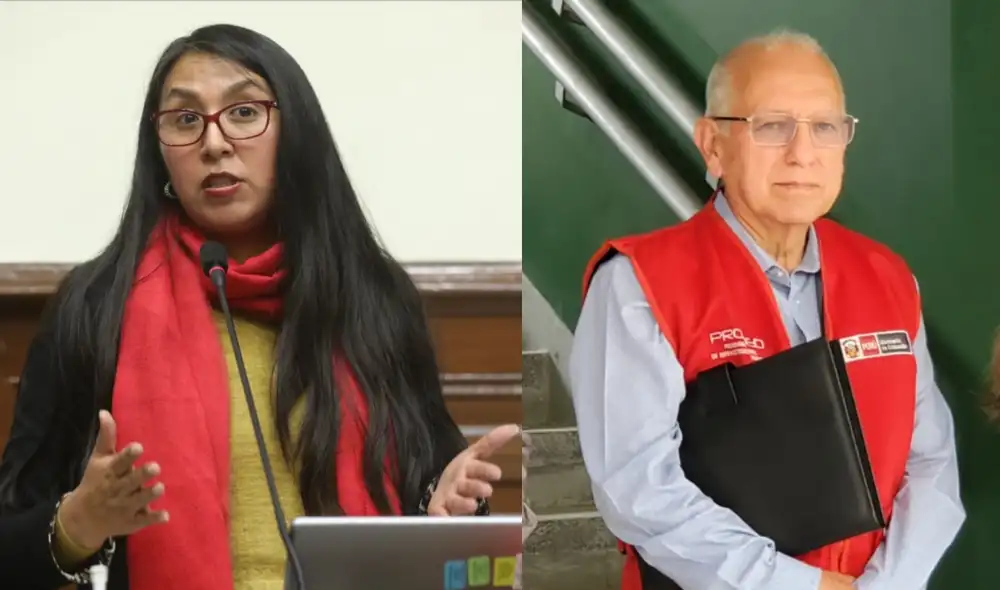 Parlamentaria de izquierda votó en contra de la investidura al gabinete Otárola, integrado por Becerra. Foto: composición LR/La República Parlamentaria de izquierda votó en contra de la investidura al gabinete Otárola, integrado por Becerra. Foto: composición LR/La República