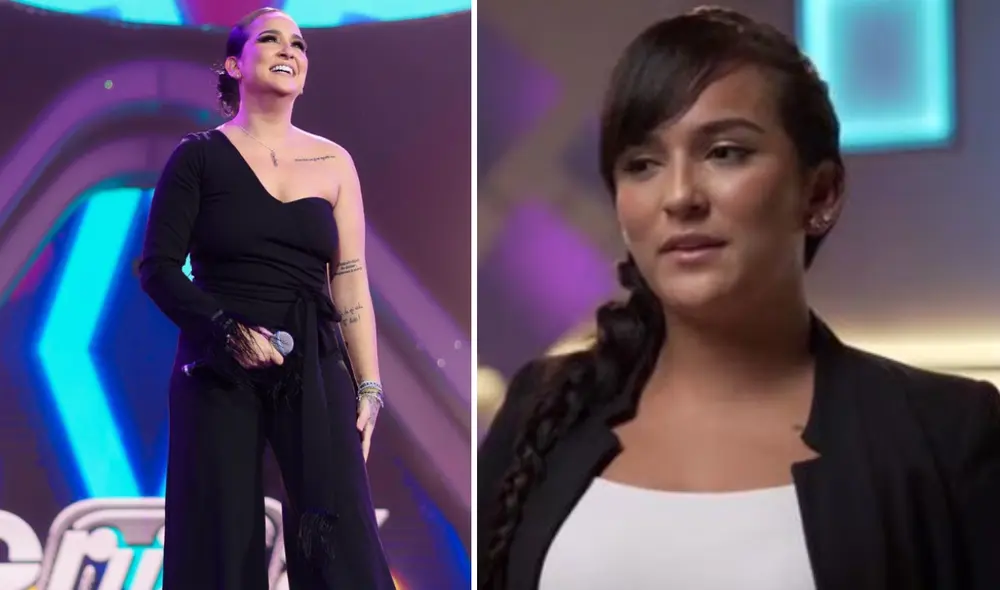 Daniela Darcourt fue entrenadora en "La voz Perú". Foto: composición LR/Instagram/Daniela Darcourt/captura de Latina TV