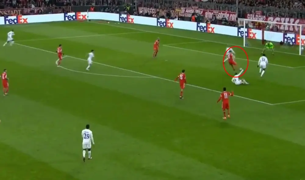 Error en salida del PSG y termina en gol del Bayern. Foto: captura ESPN