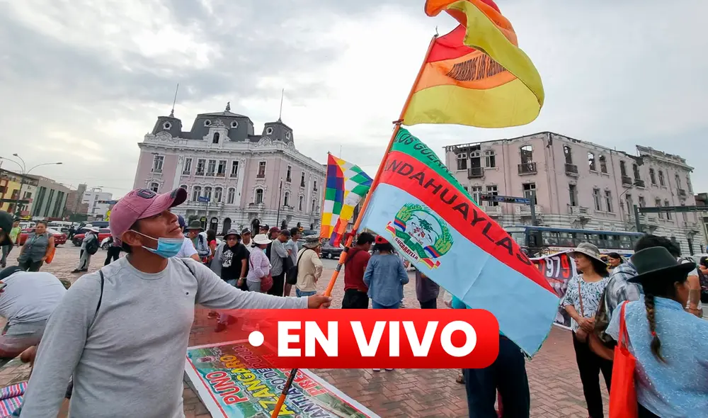 Delegaciones bloquean la Panamericana Norte y se desplazan hasta el Centro de Lima para continuar con las protestas contra Dina Boluarte. Foto: Vanessa Sandoval / URPI-LR