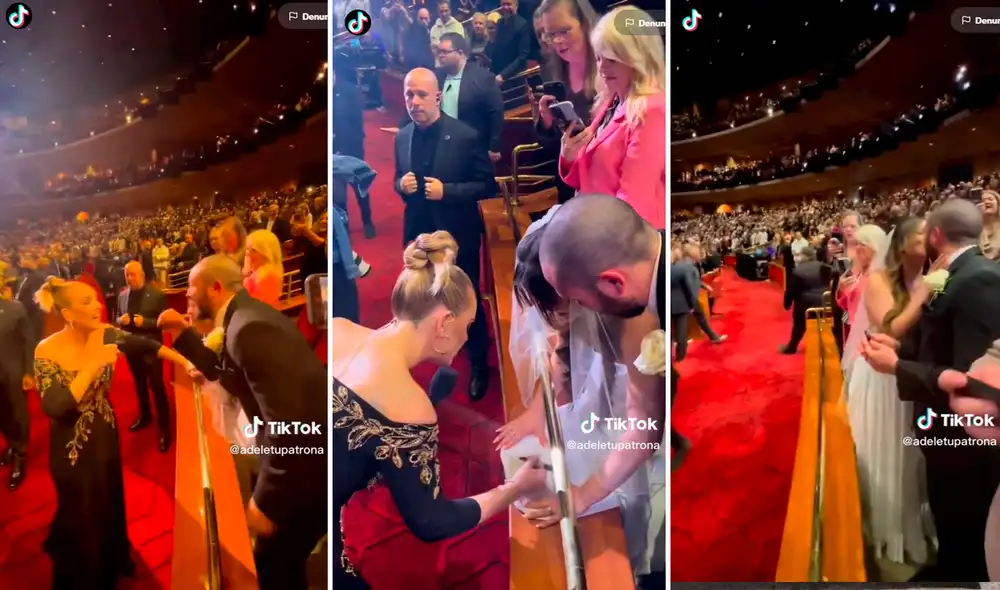 Los recién casados no podían creer lo que les había sucedido. Foto: composición LR/TikTok/@Adeletupatrona