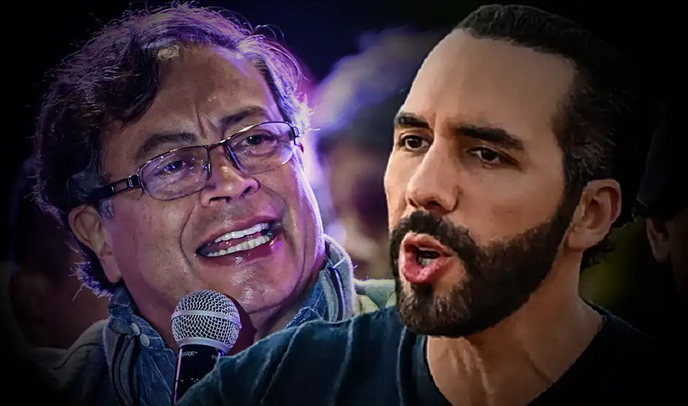 Nuevo capítulo de tensiones entre Bukele y Petro. Foto: composición LR/AFP/EFE