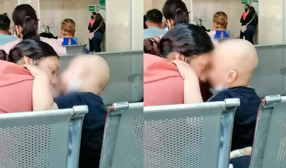 Madre e hijo fueron captados por Billy Joel Álvarez en la Clínica 71 del Instituto Mexicano del Seguro Social (IMSS). Foto: El Sol de la Laguna