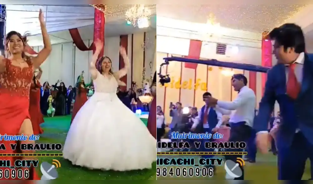 Jóvenes esposos bailando en el día de su boda. Foto: Captura de video/hideramosd2 - Video: @hideramosd2/TikTok. Jóvenes esposos bailando en el día de su boda. Foto: Captura de video/hideramosd2 - Video: @hideramosd2/TikTok.