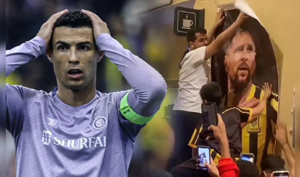 Cristiano Ronaldo llegó a Al-Nassr tras el Mundial Qatar 2022. Foto: composición LR/AFP/Twitter - Video: @VarskySports/Twitter Cristiano Ronaldo llegó a Al-Nassr tras el Mundial Qatar 2022. Foto: composición LR/AFP/Twitter - Video: @VarskySports/Twitter