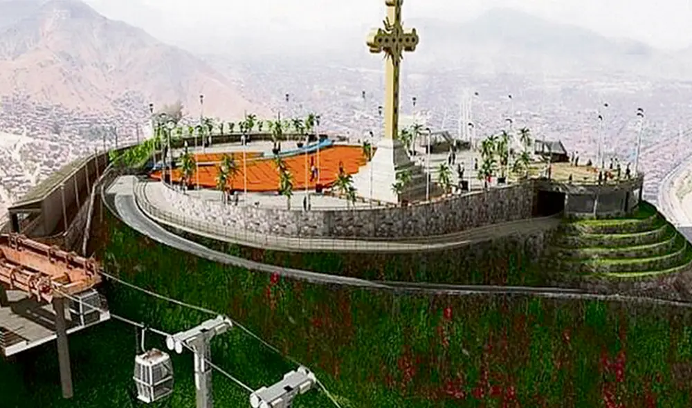 Moderno. Imagen en 3D del teleférico que estaba planeado para operar desde 2024. Foto: difusión