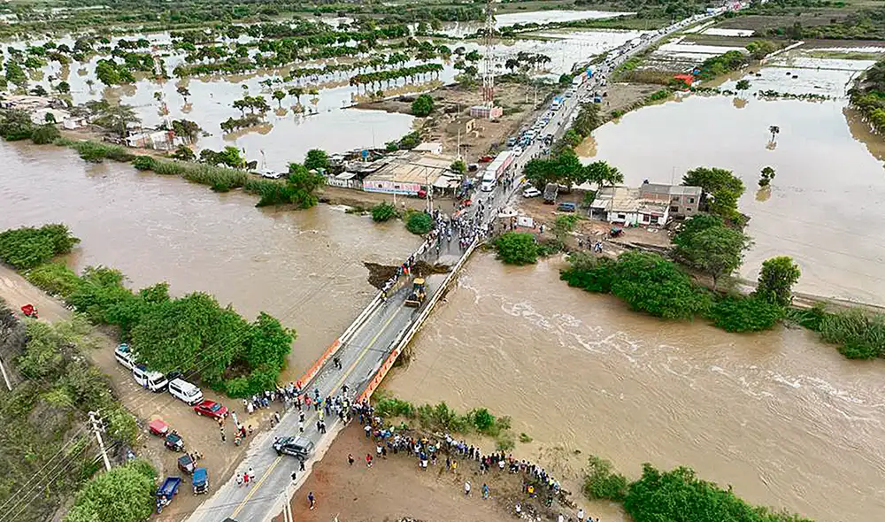 Lambayeque. El río La Leche se desbordó en la zona de Pacora y dañó casas y cultivos. Foto: Joseph Chero/La República Lambayeque. El río La Leche se desbordó en la zona de Pacora y dañó casas y cultivos. Foto: Joseph Chero/La República