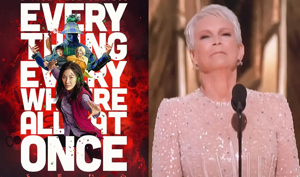 Jamie Lee Curtis en los Premios Oscar 2023. Foto: composición LR Jamie Lee Curtis en los Premios Oscar 2023. Foto: composición LR