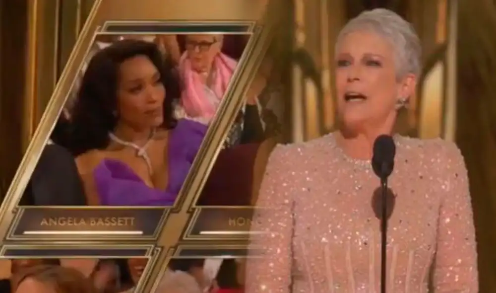 ¿Se picó? Angela Basset tuvo criticada reacción en los Oscar 2023. Foto: captura/TNT