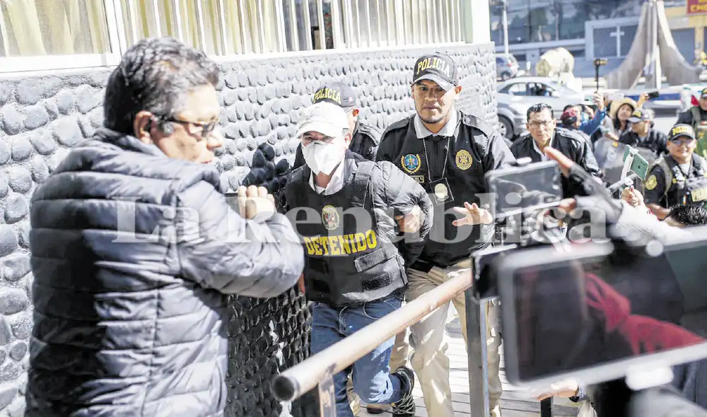 Investigados. Dos de los detenidos no afrontarán el pedido de prisión debido a que confesaron. Exalcalde Gilmar Luna sí afrontará pedido de cárcel. Foto: Rodrigo Talavera/ LR Investigados. Dos de los detenidos no afrontarán el pedido de prisión debido a que confesaron. Exalcalde Gilmar Luna sí afrontará pedido de cárcel. Foto: Rodrigo Talavera/ LR