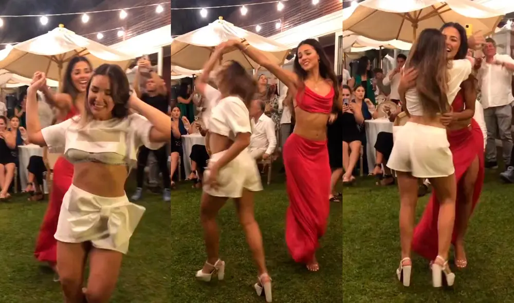 Luciana Fuster y Alessandra Fuller impactaron al bailar juntas en fiesta de compromiso. Foto: captura Luciana Fuster/Instagram