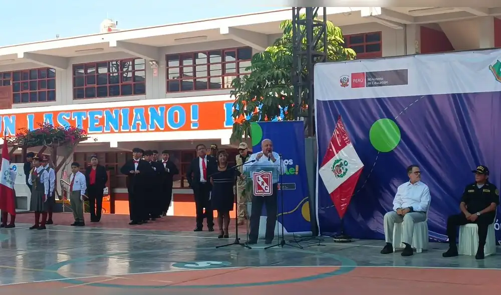 Ministro de Trabajo inaugura inicio de año escolar en Tacna. Foto: Liz Ferrer/URPI-LR. Ministro de Trabajo inaugura inicio de año escolar en Tacna. Foto: Liz Ferrer/URPI-LR.