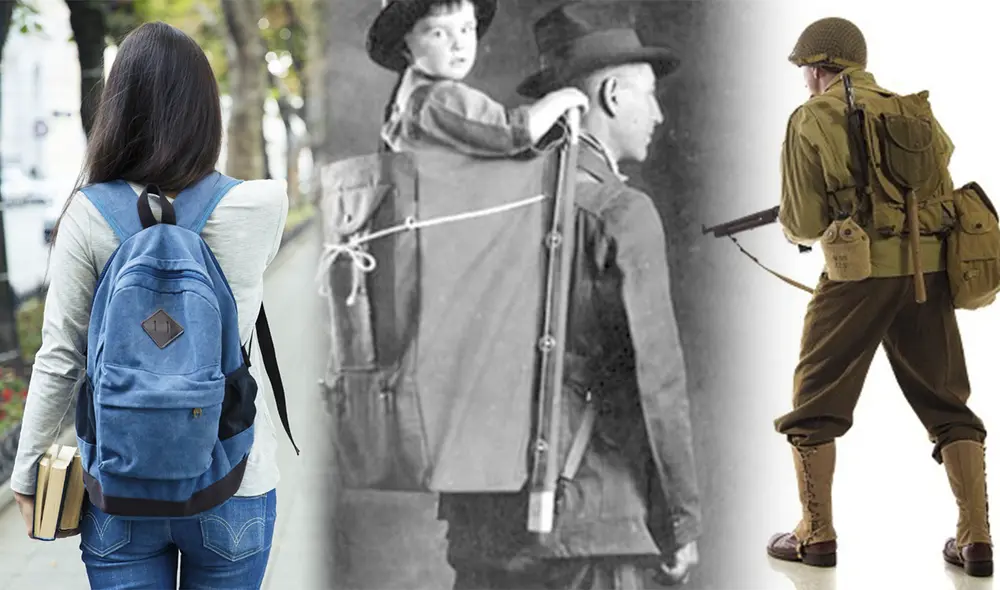 Descubre cómo ha ido evolucionando la mochila con el paso del tiempo. Foto: composición LR