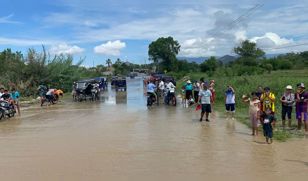 La población de Chongoyape resultó afectada por el desborde de la quebrada Juana Ríos. Foto: Rosa Quincho/ URPI/ La República