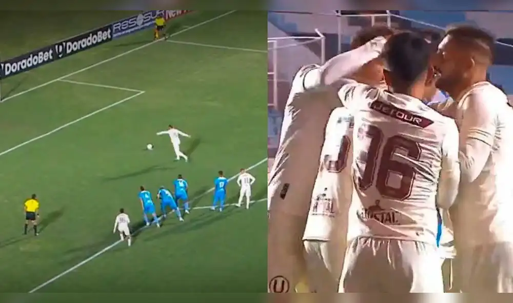 Emanuel Herrera marcó el empate para Universitario contra Binacional. Foto: LIGA 1 MAX