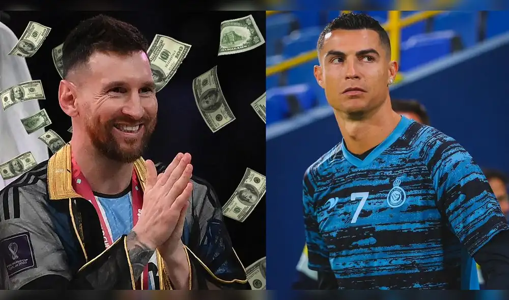 Lionel Messi estaría pidiendo un salario mucho mayor al de Cristiano Ronaldo. Foto: composición AFP/Al-Nassr/GLR