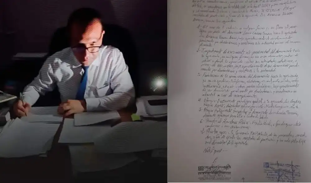 Ni la falta de luz pudo detener a la justicia para velar por el bienestar de la mujer. Foto: Pasión por el Derecho Ni la falta de luz pudo detener a la justicia para velar por el bienestar de la mujer. Foto: Pasión por el Derecho
