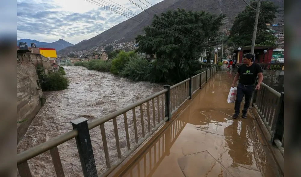 En Chosica se han activado diversas quebradas por las intensas lluvias. Foto: Andina
