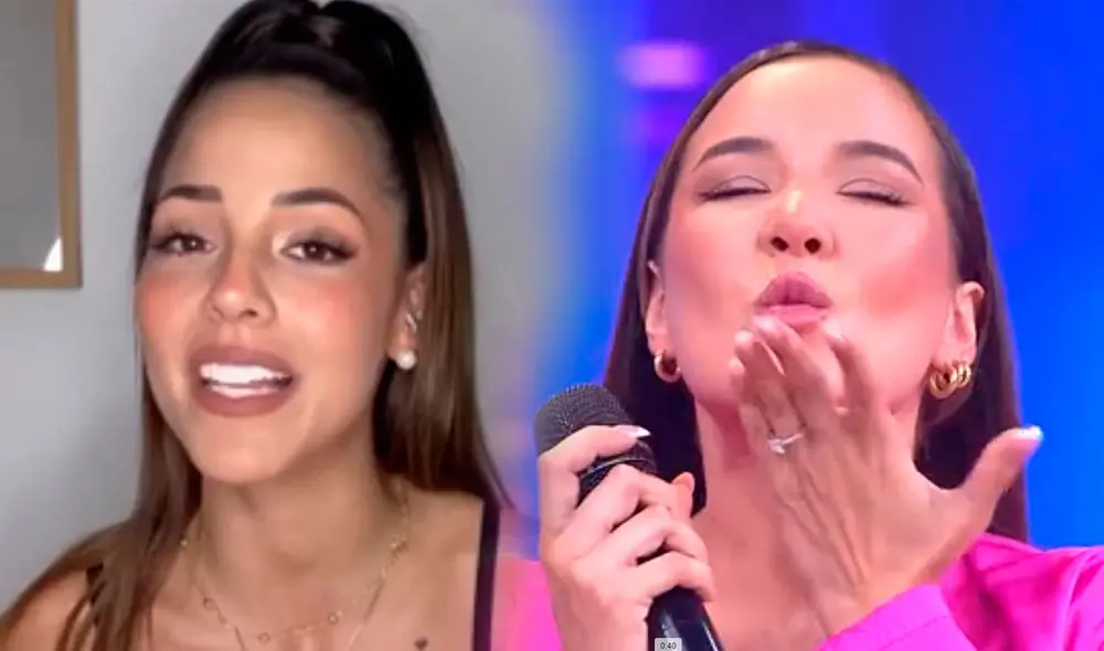 Ale Fuller se emociona por palabras de Luciana Fuster. Foto: captura/América TV