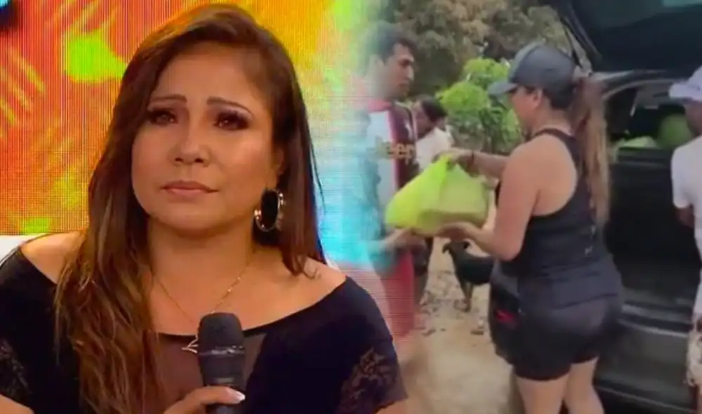 Marisol llevó ayudo a sus compatriotas de Lambayeque este 14 de marzo. Foto: composición GLR/Marisol/Facebook - Video: Marisol/Facebook Marisol llevó ayudo a sus compatriotas de Lambayeque este 14 de marzo. Foto: composición GLR/Marisol/Facebook - Video: Marisol/Facebook