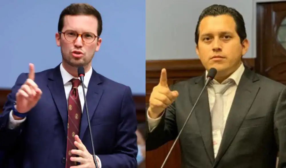 José Luna Morales increpa a Alejandro Cavero por pedir donativos a peruanos tras conocerse gastos del Congreso en viajes personales. Foto: composición LR/Congreso - Video: Congreso