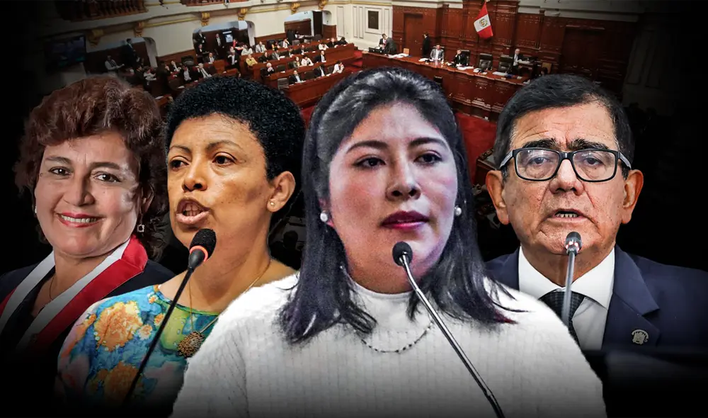 Informe aprobado por la SAC atribuye la calidad de coautora a la ex jefa de la PCM en el intento de golpe de Estado de Pedro Castillo. Foto: diseño de Álvaro Lozano / La República