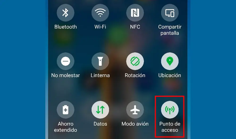 La Zona Wi-Fi, también conocida como "Hotspot" o "Punto de acceso móvil". Foto: captura LR