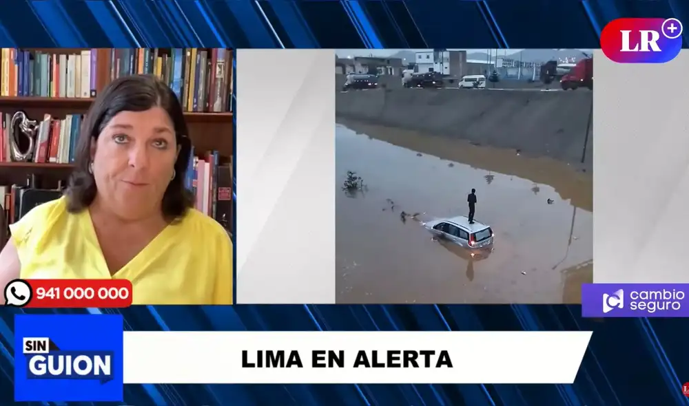 Ante los huaicos producto de las lluvias, Rosa María Palacios aseveró que Senamhi "puede salvar muchas vidas". Foto: captura Ante los huaicos producto de las lluvias, Rosa María Palacios aseveró que Senamhi "puede salvar muchas vidas". Foto: captura