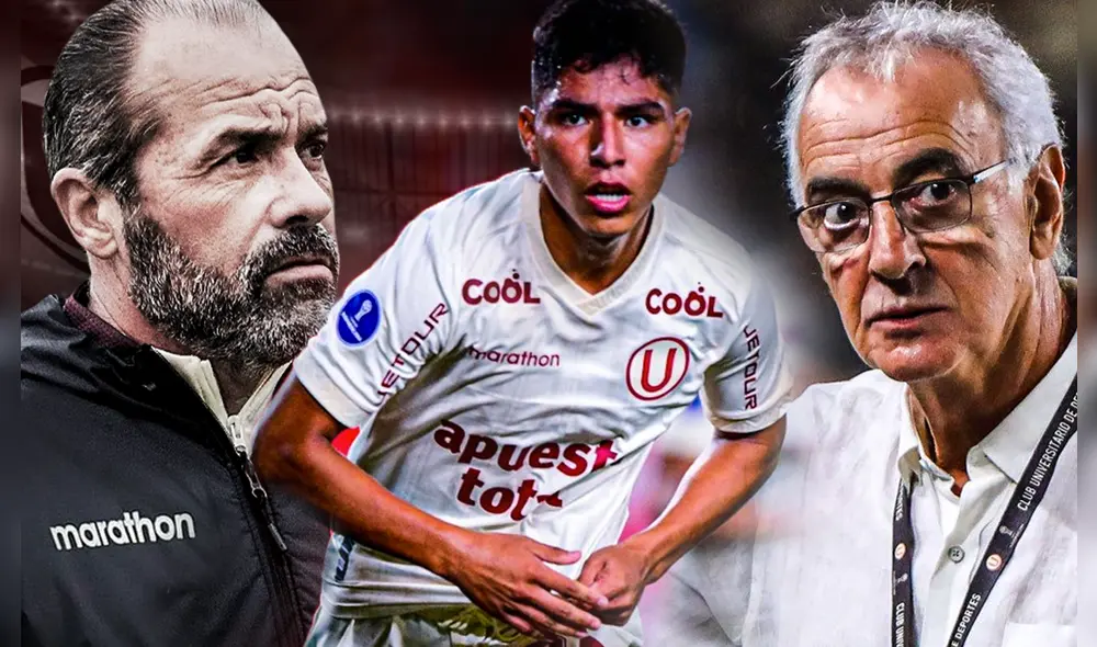 Piero Quispe se formó en las divisiones menores de Universitario de Deportes. Foto: composición LR/Universitario/Movistar Deportes