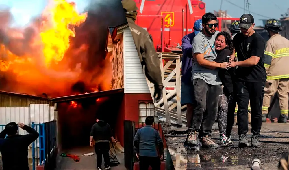 El siniestro ocurrió la madrugada del último sábado 11 de marzo en la comuna de San Antonio, en Chile. Foto: composición LR/Radio Las Nieves/referencial