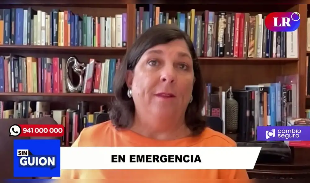 Rosa María Palacios pidió alejarse de las quebradas. Foto: captura LR+/Video: LR+