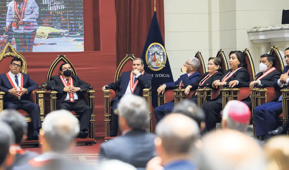 Decisiones. El presidente del Poder Judicial, Javier Areválo, no quería que la Corte Suprema emita un pronunciamiento cuestionando al Tribunal Constitucional. Foto: difusión